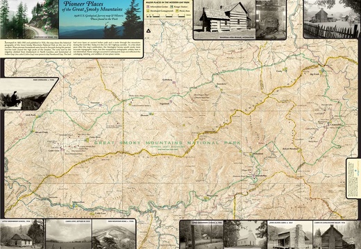 1926 Historic U.S. Geological Survey of the Great Smoky Mountains
