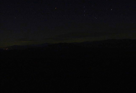 Orion rises in the Smokies.